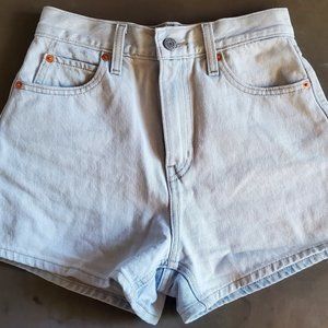 Levi rib cage high shorts